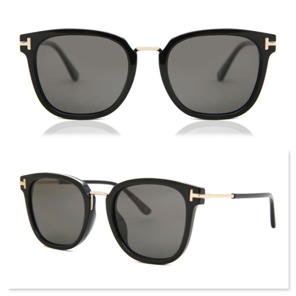 Tom Ford Accessories - New TOM FORD Black Squared Sunglasses 804-K